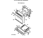 GE JGBS04GEV3WH door & drawer parts diagram