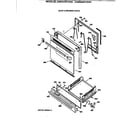 GE JGBS04GPV3WH door & drawer parts diagram