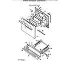 GE JGBS21SEV3WH door & drawer parts diagram