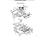 GE JSS16V2WH cooktop & control panel diagram
