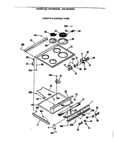 Cooktop & control panel