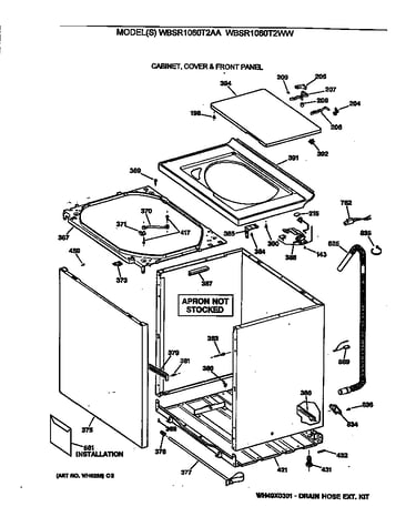 Cabinet, cover & front panel