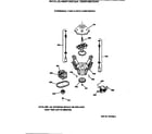 GE WBSR1060T2AA suspension, pump & drive components diagram