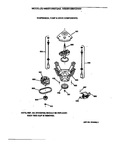 Suspension, pump & drive components