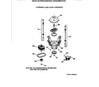 GE WWSQ3090T2WW suspension, pump & drive components diagram