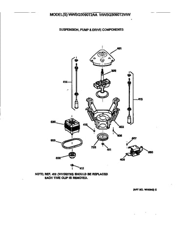 Suspension, pump & drive components