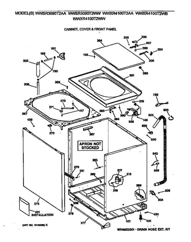 Cabinet, cover & front panel