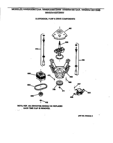 Suspension, pump & drive components