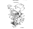 GE JE1250GW01 oven & cabinet parts diagram