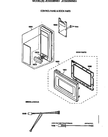 Control panel & door parts