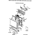 GE GSD720X-68WB escutcheon & door assembly diagram