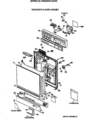 Escutcheon & door assembly