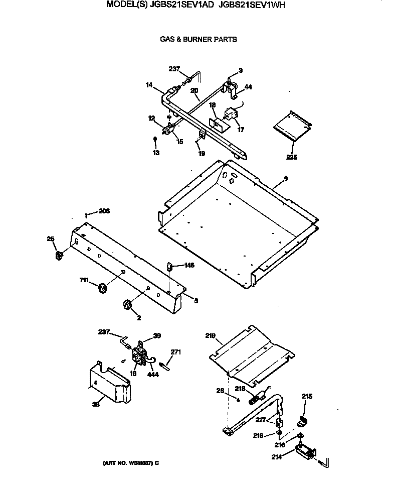Gas & burner parts