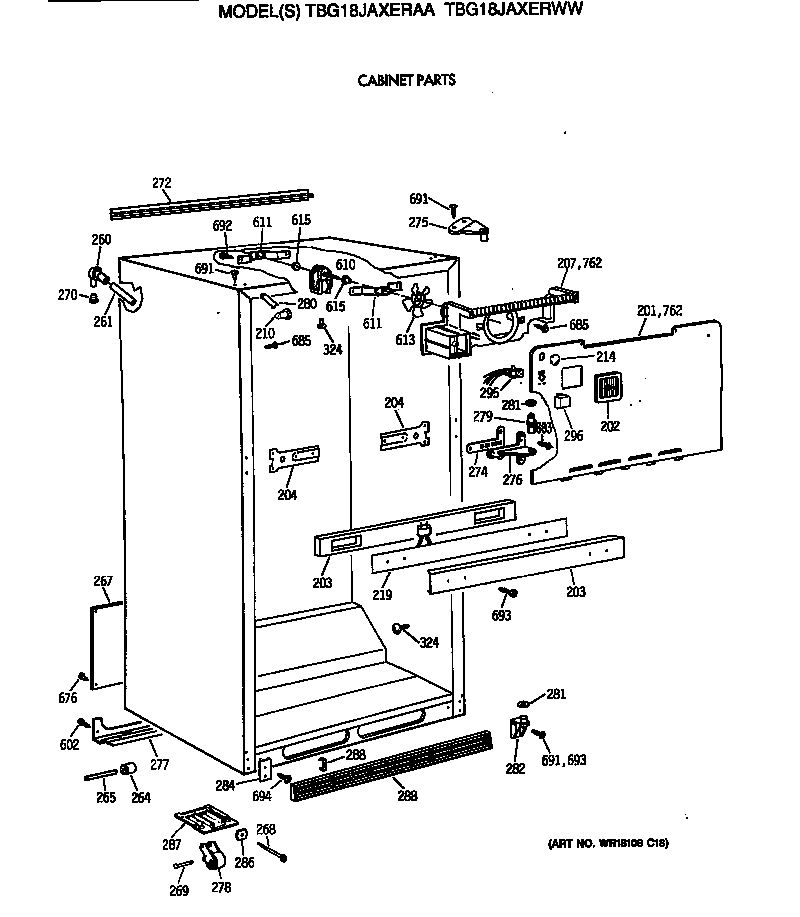 Cabinet parts