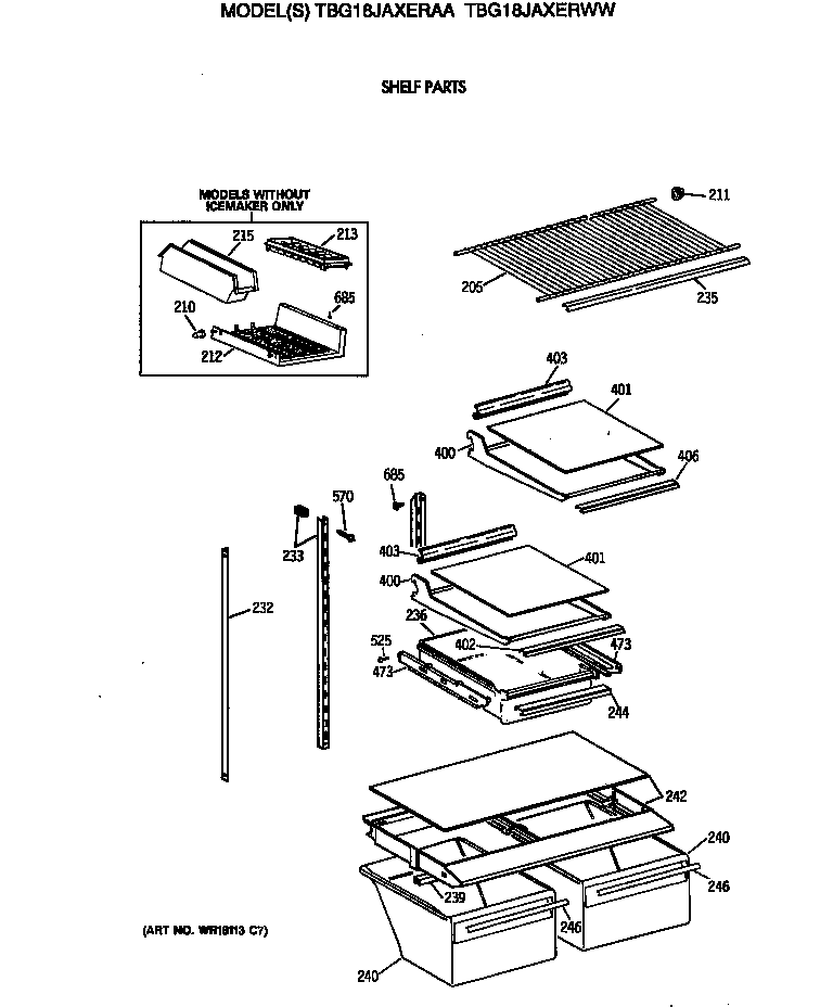 Shelf parts