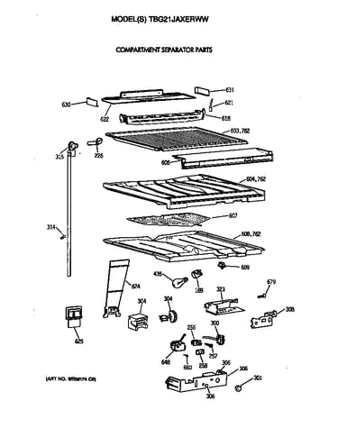 Compartment separator parts
