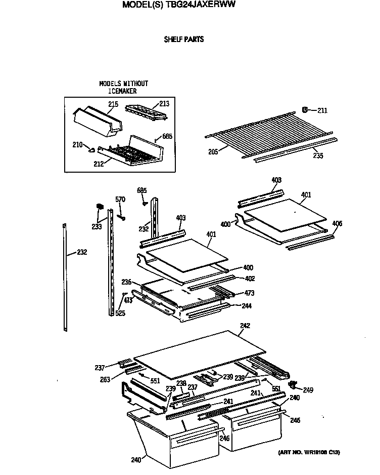 Shelf parts