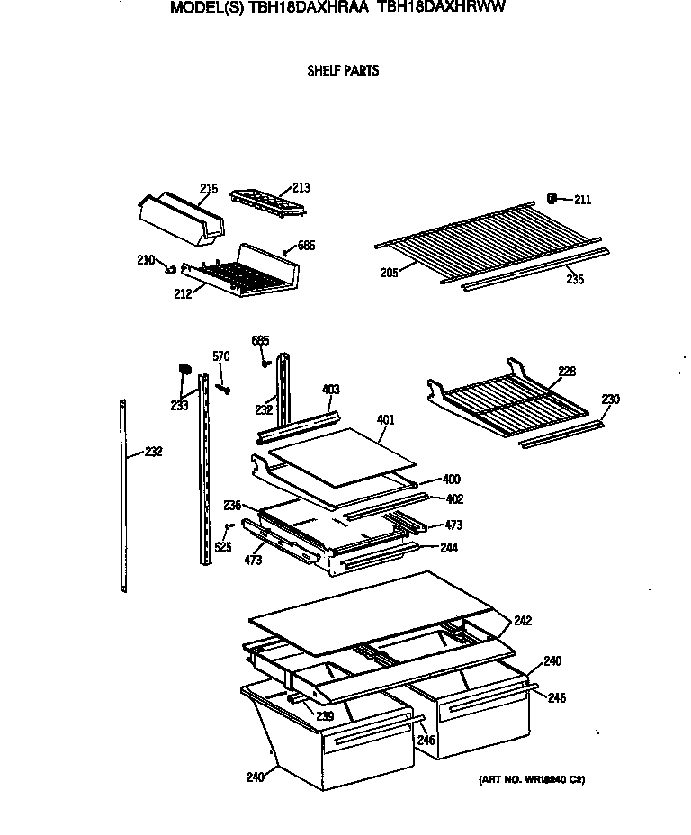 Shelf parts