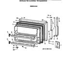 GE TBH18JAXHRAA freezer door diagram