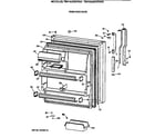 GE TBH18JAXHRAA fresh food door diagram