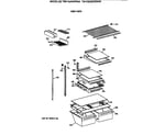 GE TBH18JAXHRAA shelf parts diagram