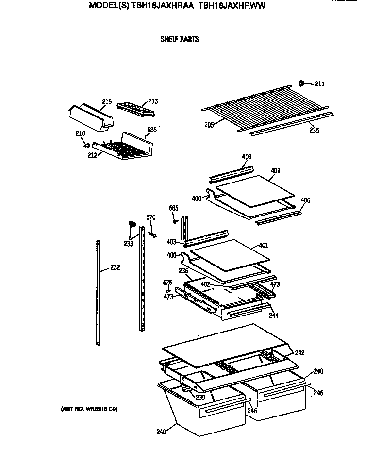 Shelf parts
