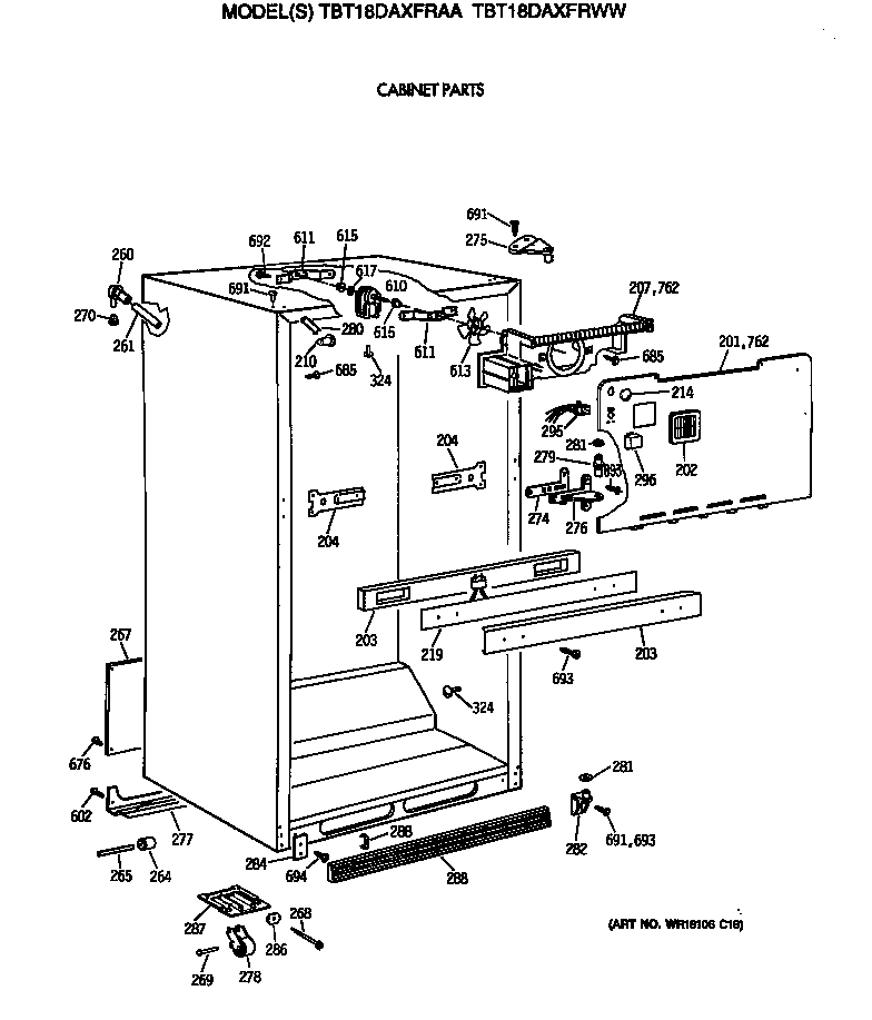 Cabinet parts