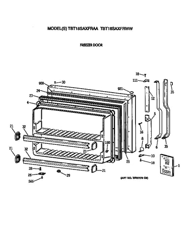 Freezer door