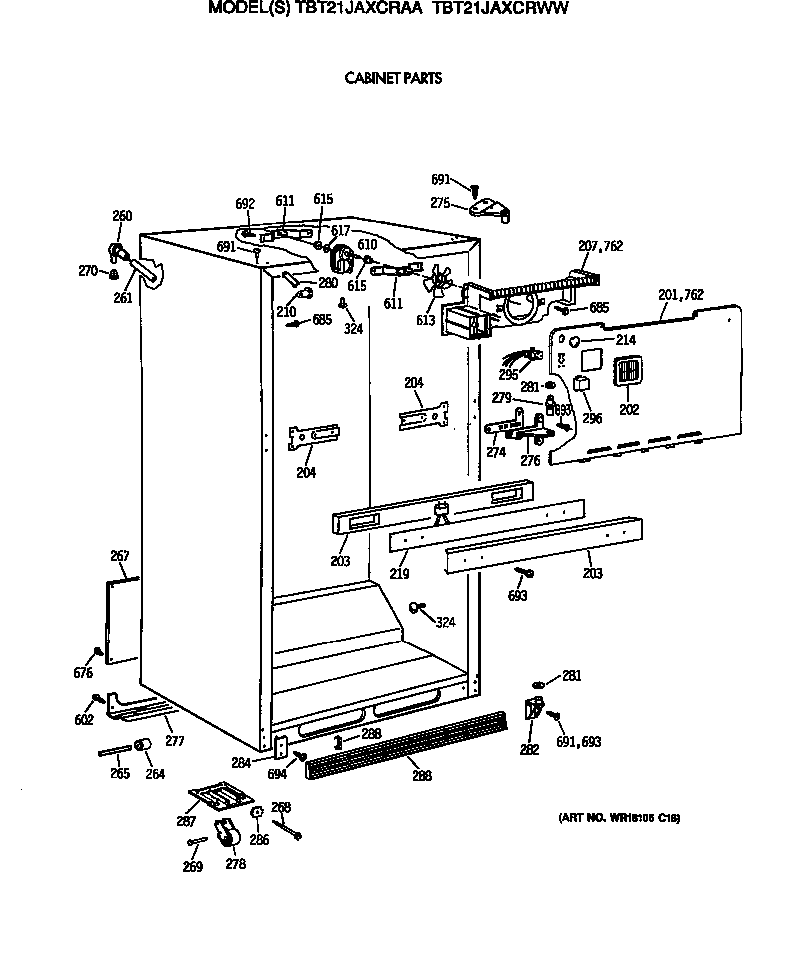 Cabinet parts
