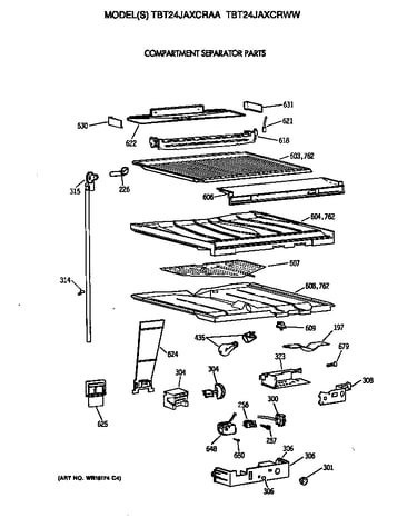 Compartment separator parts