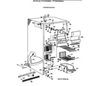 GE TFT24PAXBWW freezer section diagram
