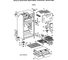 GE TBE18TAYCRAD cabinet diagram