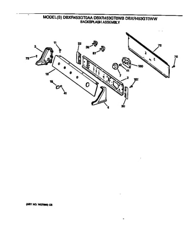 Backsplash assembly