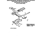 GE DBXR453GT0WB gas valve & burner assembly diagram