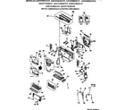 GE AZ31H15D2CV1 motor, compressor & system components diagram