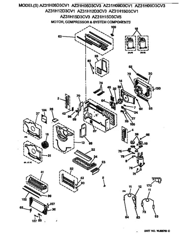 Motor, compressor & system components