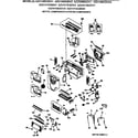 GE AZ31H06D2DV1 motor, compressor & system components diagram