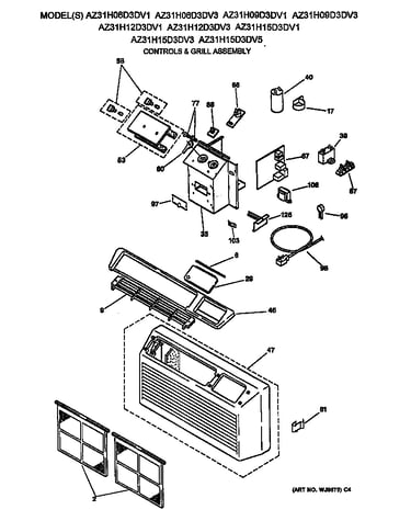 Controls & grill assembly