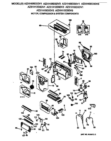 Motor, compressor & system components