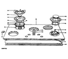 GE ZGU650ES1 cooktop diagram