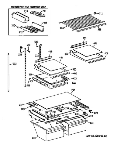 Shelf parts