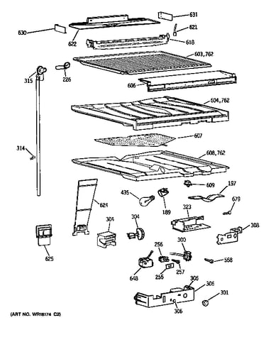 Compartment separator parts