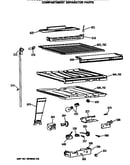 Compartment separator parts