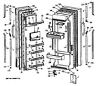 GE TFX24PATAAA doors diagram