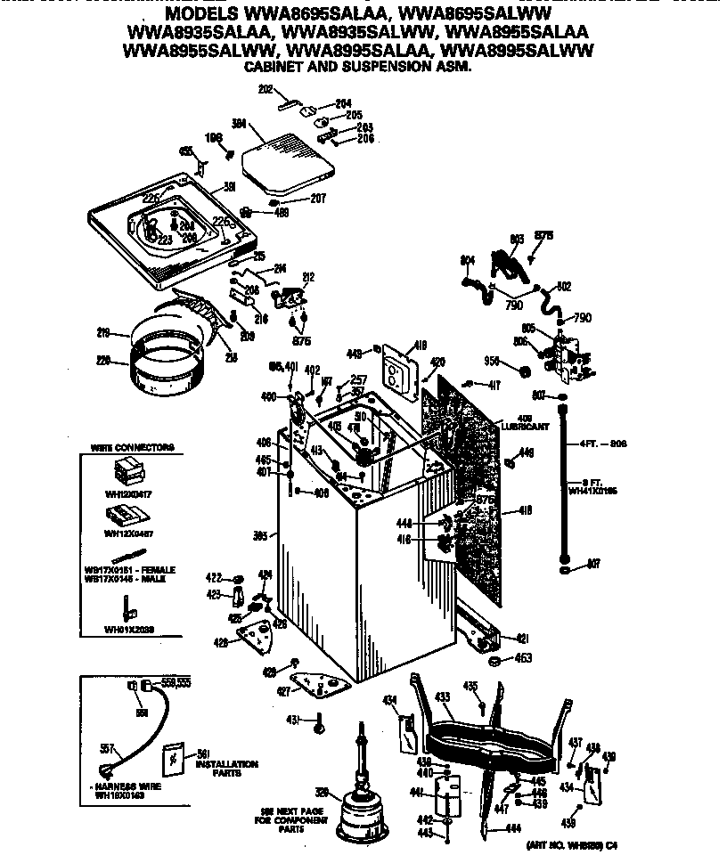 Cabinet and suspension asm