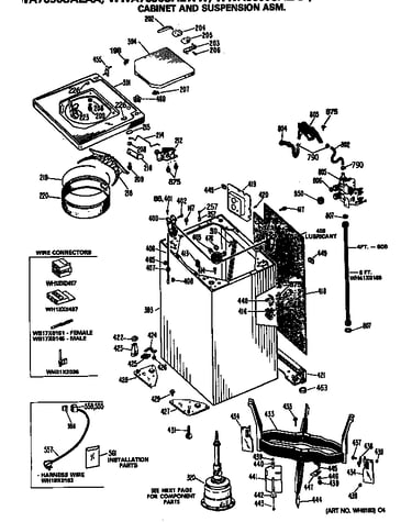 Cabinet and suspension asm.