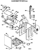Washer-cabinet, top panel & base