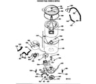GE WSM2700RBW washer-tubs, hoses & motor diagram