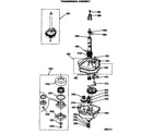 GE WSM2700RBW transmission assembly diagram