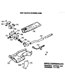 Gas valve & burner asm.